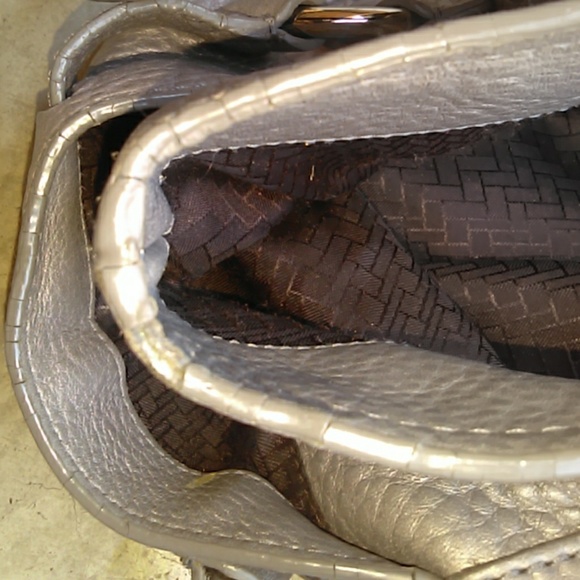 COLE HAAN GRAY LEATHER HANDBAG - Picture 5 of 5